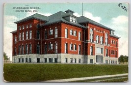 South Bend IN Indiana Studebaker School 1908 To Toledo OH Postcard A41 - £6.28 GBP