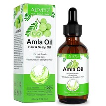Amla Oil 2.02 Fl Oz, 100% Pure Natural Organic Amla Hair Oil, Cold Pressed Amla - £10.22 GBP