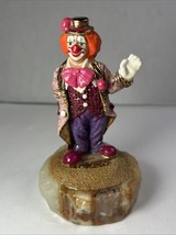 Ron Lee Signature Clown Sculpture &quot;Hey There&quot; 24Kt Gold Plate FROM 1997 - $29.99