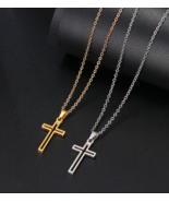 Premium Stainless Steel Necklace Women Lover&#39;s Gold Silver Color Chain C - £7.09 GBP