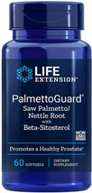 Palmettoguard Saw Palmetto Nettle Root BETA- Sitosterol 60 Sgel Life Extension - £16.43 GBP