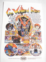 1985 Color Ad Voltron Force Figures by Panosh Place - £6.25 GBP