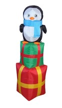 4 Foot Christmas Inflatable Penguin Yard Outdoor Decoration Balloon Air Blown - £30.90 GBP