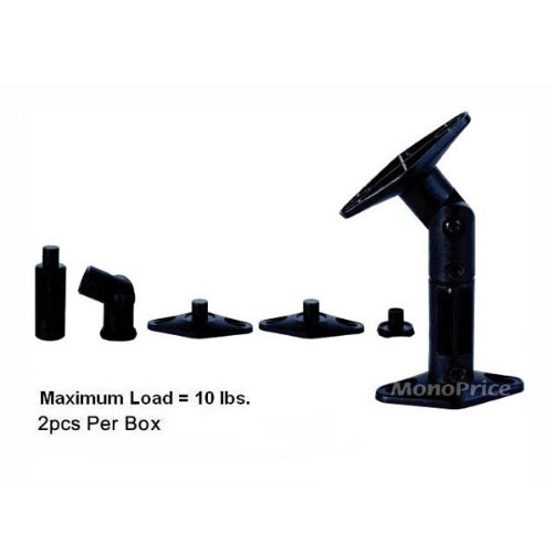 Monoprice 3012 SPEAKER WALL MOUNT BRACKETS (10LB)_BLACK - $39.65