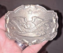 Vintage 1975 Gander Mtn~ The Right To Keep And Bear Arms Belt Buckle - £20.89 GBP