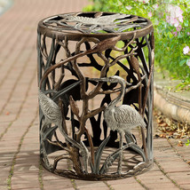 SPI Home Heron Flock Outdoor Table 16.5&quot; x 12.5&quot; x 12.5&quot; 7.0 lbs. Aluminum - £214.08 GBP