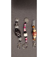 Tassels, Key Rings and Zipper Pulls, 3 in a set, one of a kind --- 09 - $25.00