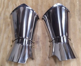Pair Of Medieval Hand Bracer Protective Hand Guard Made From 18 Gauge Of Metal - £42.46 GBP