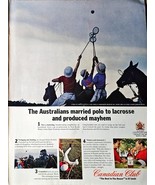 Canadian Club The Best In The House 87 Leads Horse polo 1965 Vintage pri... - $14.57 CAD