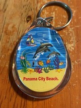 Florida Souvenir Panama City Beach Dolphins Keychain Bag Clip Fish Coral... - £9.58 GBP