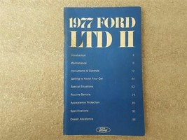1977 Ford Ltd Ii Owners Manual 15888 - £13.25 GBP