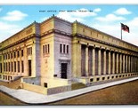 United States Post Office Building Fort Worth Texas TX UNP Linen Postcar... - £2.28 GBP