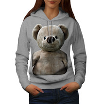 Wellcoda Cute Plush Womens Hoodie, Teddy Bear Casual Hooded Sweatshirt - £29.42 GBP