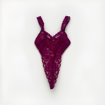 Vtg Victorias Secret Gold Label Purple Lace Teddy Small Bodysuit Lingeri... - $786.85 MXN