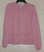 NEW VINTAGE WOMENS ORVIS PINK CARDIGAN SWEATER  SIZE S - £37.33 GBP