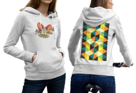 Imagined Life  White Cotton Hoodie For Women - £31.49 GBP