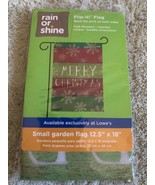 NEW Rain or Shine Small Garden Flag 12.5&quot; x 18&quot; Merry Christmas Theme - $8.73 CAD