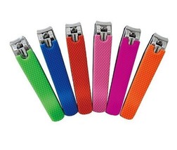 Wholesale Lot of 6  Piece Toenail Clipper with Silicone Grip Individually Boxed - £14.97 GBP