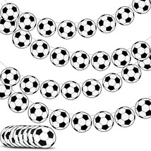 Novelty Place Soccer Party Pennant Banners 32 Pcs - Football Decorations Cards - £8.66 GBP