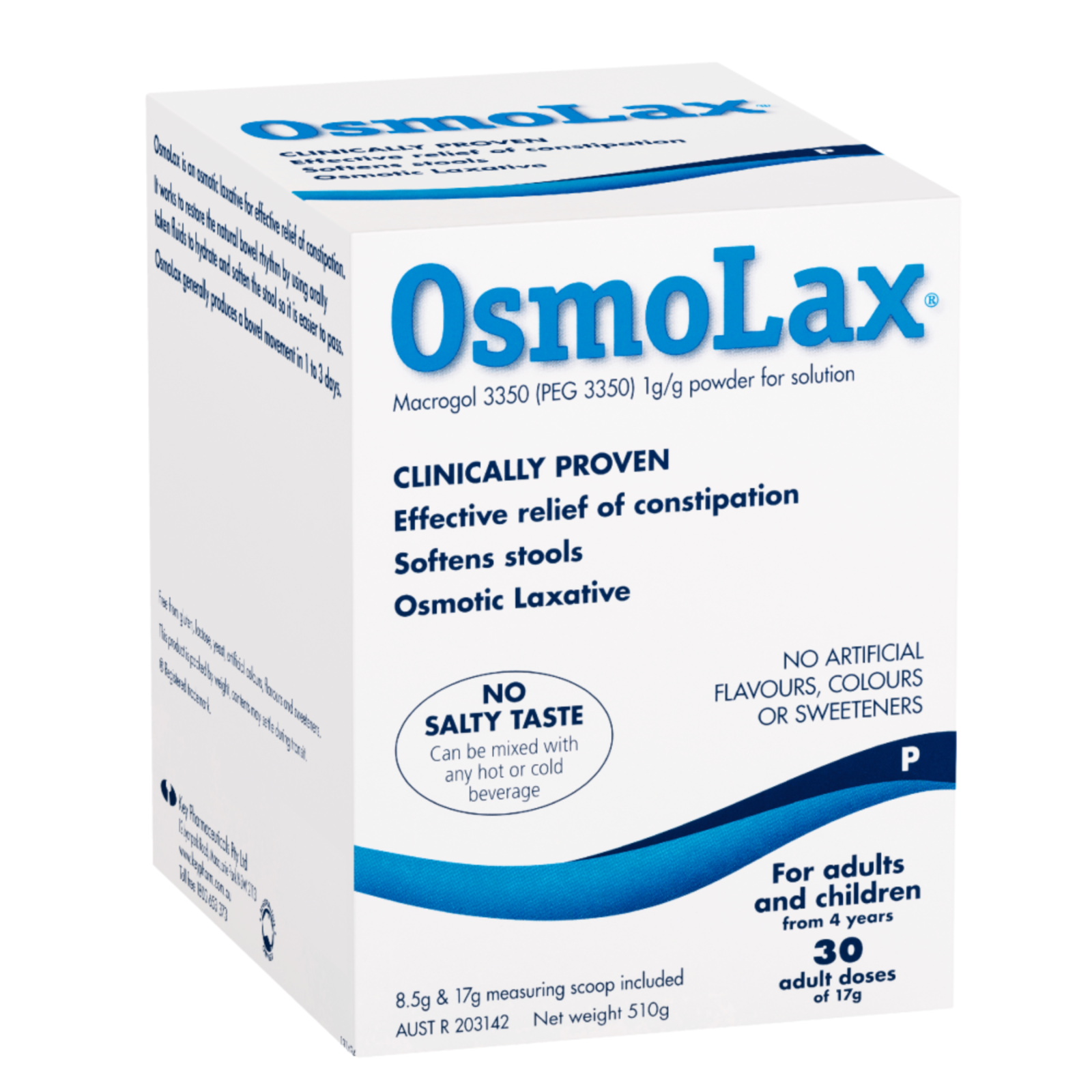 Osmolax 510g 30 Adult Doses - $87.63