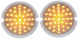 United Pacific Clear Lens Amber LED Parking Light Set 1951-1953 GMC Pick... - £68.72 GBP