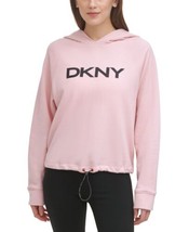 DKNY Womens Graphic Hoodie Color Rosewater Size Medium - £47.30 GBP