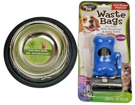 Waste Bags 30 CT Bow Wow PALS Bone Shaped Dispenser and Greenbrier Non-S... - £12.46 GBP