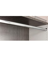 Custom Cut-To-Size Oval Wardrobe Closet Rods with End Supports - $490.06 MXN+