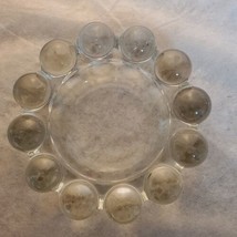 Vintage MCM 5&quot; Boopie Bubble Anchor Hocking Clear Glass Ashtray EXCELLEN... - $19.90