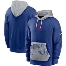 Chicago Cubs Mens Nike Heritage TRI-BLEND Pullover Hoodie - Large - $46.29