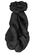 Vietnamese Silk Scarf Reversible Hoi-An Yen-Phu Black by Pashmina &amp; Silk - £27.73 GBP