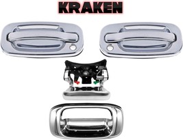 Chrome Door Handles For Chevy Silverado GMC Sierra 1999-2005 With Tailga... - $116.83