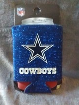 DALLAS COWBOYS  Blue Glittered Can Cooler  Kolder. - $5.93