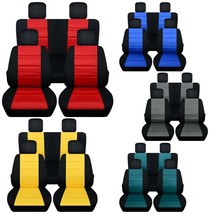 Front and Rear car seat covers Fits Jeep Wrangler JK 2007 to 2018 nice colors - £116.73 GBP