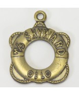 Norwegian Caribbean Lines Oslo Norway M/S Sunward Life Ring Metal Pendan... - $10.69 CAD