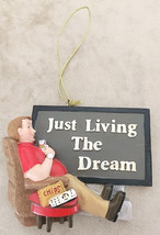 Kurt Adler Christmas Ornament Just Living the Dream  Recliner Chips Remo... - £9.17 GBP