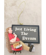 Kurt Adler Christmas Ornament Just Living the Dream  Recliner Chips Remo... - £9.18 GBP