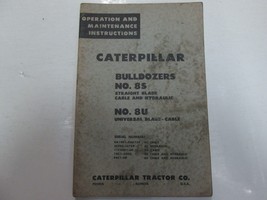 Caterpillar Bulldozers 8S 8U Dritto Lama Op Cura Instructions Manuale - £12.54 GBP