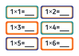 Educational card for numbers with colorful and fun illustrations - $9.00