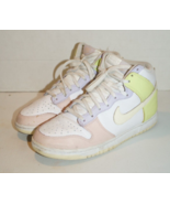 Womens Size 8 Nike Dunk High White/Cashmere-LT Lemon Twist DD1869-108 - £31.10 GBP