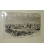 1865 The London News page Chinese Junks w H.M.S Opossum How-Chow wood en... - $42.74