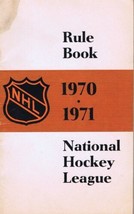 1970-71 1970 NHL Hockey Rule Book - £15.79 GBP