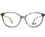 DB4K Kinder Brille Rahmen Cosmic C3 Klar Rosa Blau Silber Rund 50-14-130 - £32.94 GBP
