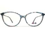 DB4K Kinder Brille Rahmen Cosmic C3 Klar Rosa Blau Silber Rund 50-14-130 - $41.70