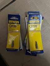 Irwin 1&quot; Long T20 TORX Tamper-Resistant Insert Screwdriver Bit Pack of 20 - £38.69 GBP