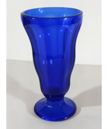 VTG ANCHOR HOCKING COBALT BLUE Parfait ICE CREAM Sundae Float MILKSHAKE ... - $7.59