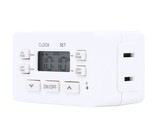 Indoor Digital Timer 24 Hour Cycle, 1 Polarized Outlet Timer, 2 Personal... - $19.99