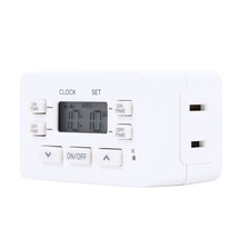 Indoor Digital Timer 24 Hour Cycle, 1 Polarized Outlet Timer, 2 Personal... - £15.68 GBP