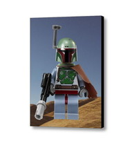 Framed Hi-Res Star Wars Boba Fett Lego Mini Fig 9X11 Inch Art Print - £14.30 GBP