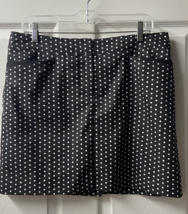 Izod Golf Skort Size 8 Shorts Under Skirt Activewear Pockets Polka Dots Zip - £13.26 GBP